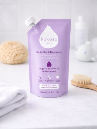 méně plastu. víc pohody. stejná jemnost. 🤍 Tenhle refill Jemný dětský mycí gel na tělo i vlásky je přesně to, co chcete...