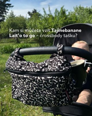 Tajinebanane Lait’o to go – crossbody taška ✨ Stylová, praktická a připravená na každý den — přes rameno i na kočárek. 🤍
