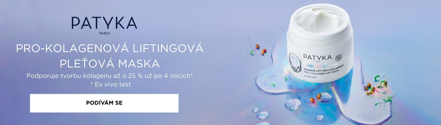 Patyka a kolagenová liftingová maska