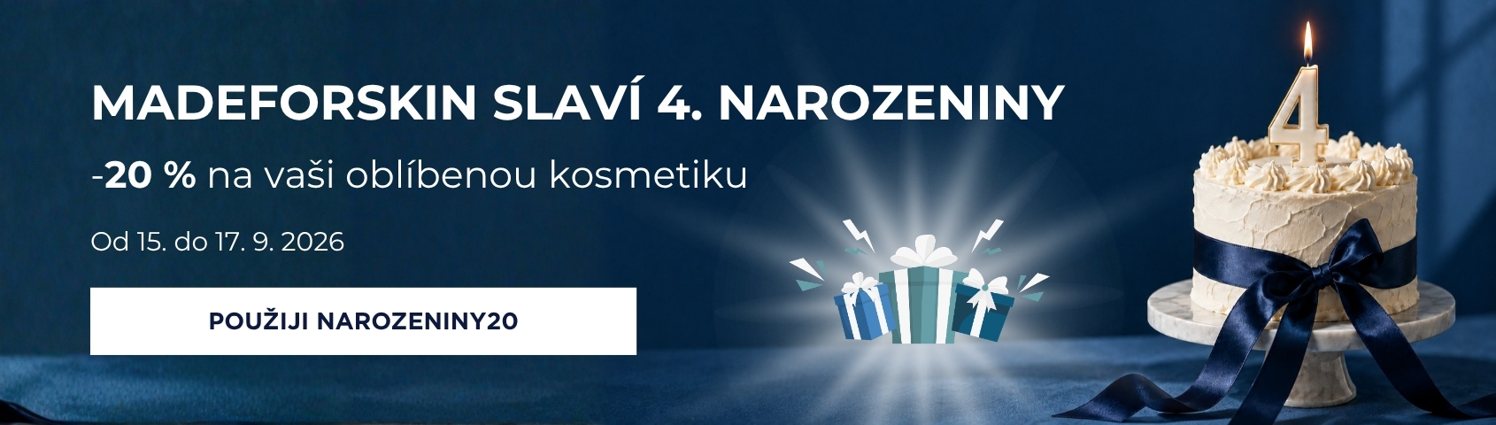 Máme 4. narozeniny a rozdáváme dárky