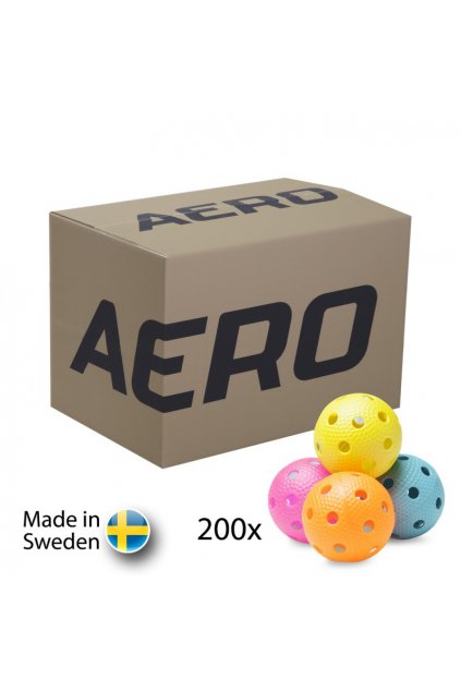 salming aero floorball mixed colours 200 pack