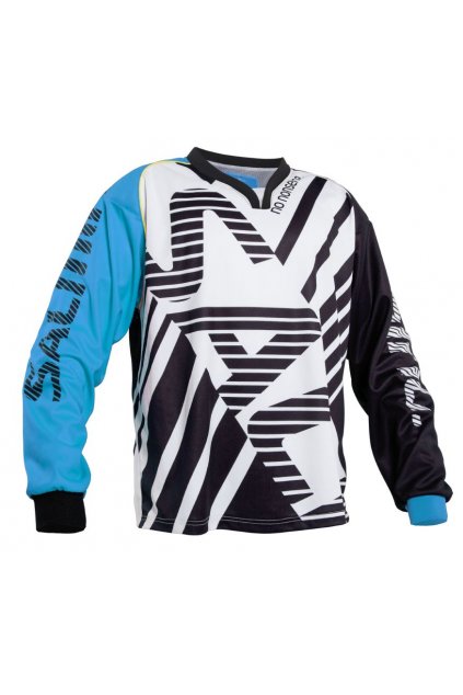 SALMING Travis Goalie Jsy JR Cyan Blue 164