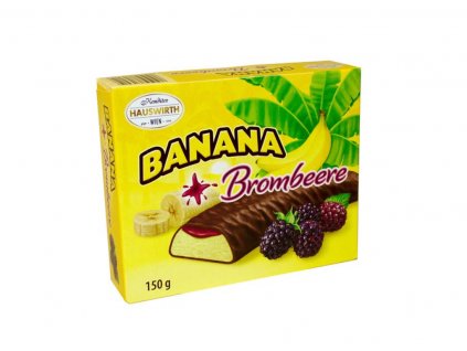 Hauswirth Banány v čokoláde s extra černicovou prichuťou 150g