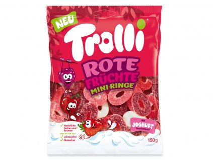 Trolli červené onovne mini prstene 150g