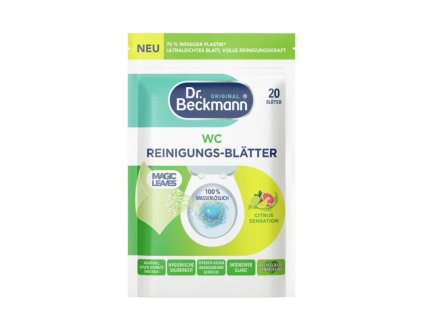 dr beckmann čistiate listy do wc magic leaves citrus sensation 20ks madeko import
