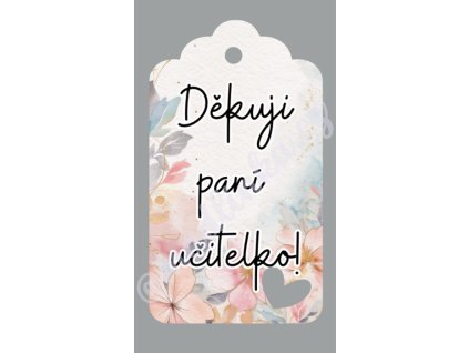 Visačky - pro paní učitelku 12ks