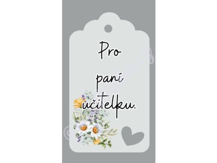 Visačky - pro paní učitelku 12ks