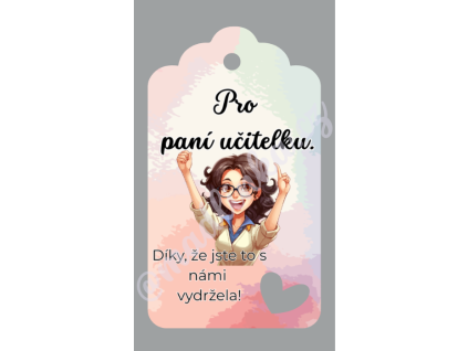 Visačky - pro paní učitelku 12ks