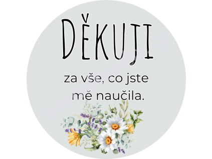 Sam. kulaté - Pro paní učitelku