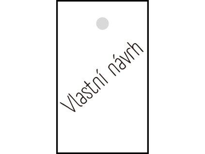 Visačky hranaté - Vlastní návrh