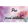 Děkovné kartičky - pro paní učitelku