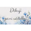 Děkovné kartičky - pro paní učitelku