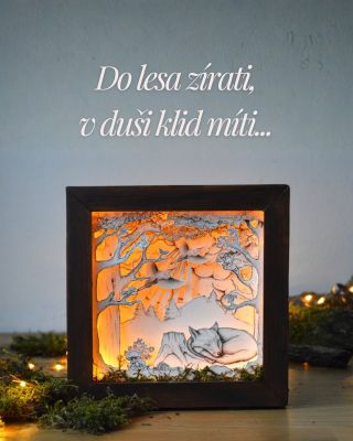 Taky jste měli hektický start do nového týdne? Já jo, ale pak jsem si rozsvítila tohle dioráma a čas se zastavil, zavládlo...