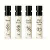 freepik create a set of 4 perfume sample bottles on a whit 27283