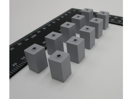 Podstavec sloupu čtverec H0 s dírou (BASIC), 10 ks