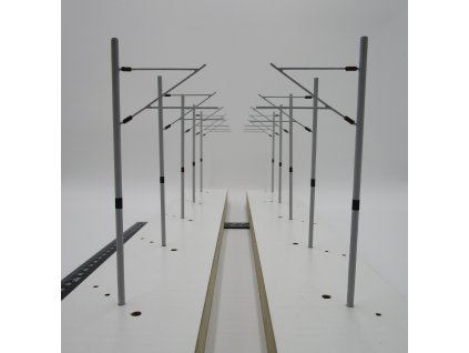 Sloup trakčního vedení H0 (BASIC), 10 ks