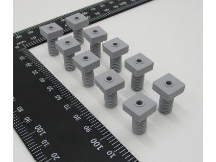 Podstavec sloupu čtverec se závitem H0 (BASIC), 10 ks