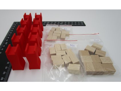 Pomůcka pro pokládku trolejí TT, 10 ks