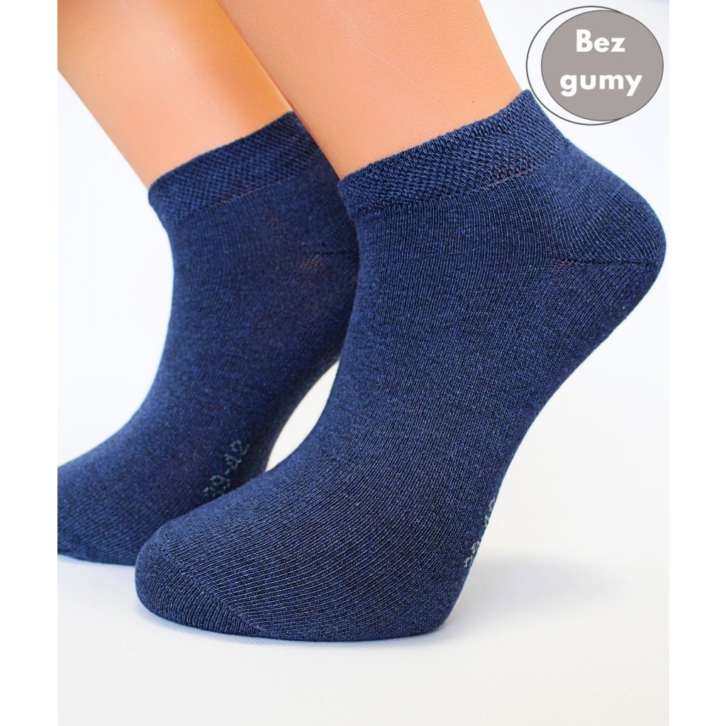 Kotníkové ponožky bavlněné Comfort s jemným lemem