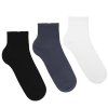 Nadkotníkové bavlněné ponožky 3/4 délky, 3 páry
