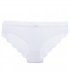 Bezešvé bavlněné kalhotky laserem střižené, s bílou krajkou, 3 ks