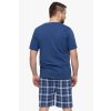 Pánské bavlněné pyžamo krátký rukáv a šortky, Plus Size