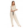 Elegantní propínací dámské pyžamo z tkané viskózy