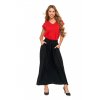 Dámská viskózová maxi sukně, černá