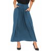viskozová dámská maxi dlouhá sukně lehká s kapsami