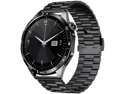 Chytré hodinky Madvell Pathfinder s bluetooth voláním černá s kovovým řemínkem