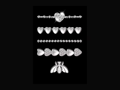 Šperky na řemínek Včelka stříbrná