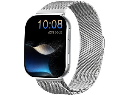 Madvell Venezia stříbrná s kovovým řemínkem + silikonový