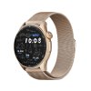 Chytré hodinky Madvell Talon 2 s GPS a bluetooth voláním pudrově zlaté s kovovým řemínkem
