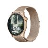 Chytré hodinky Madvell Talon 2 s GPS a bluetooth voláním pudrově zlaté s kovovým řemínkem