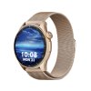 Chytré hodinky Madvell Talon 2 s GPS a bluetooth voláním pudrově zlaté s kovovým řemínkem