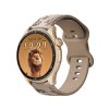 Chytré hodinky Madvell Talon 2 s GPS a bluetooth voláním pudrově zlaté se silikonovým řemínkem pampeliška