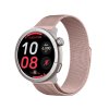 Chytré hodinky Madvell Active s GPS a bluetooth voláním růžové s kovovým řemínkem
