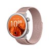 Chytré hodinky Madvell Active s GPS a bluetooth voláním růžové s kovovým řemínkem