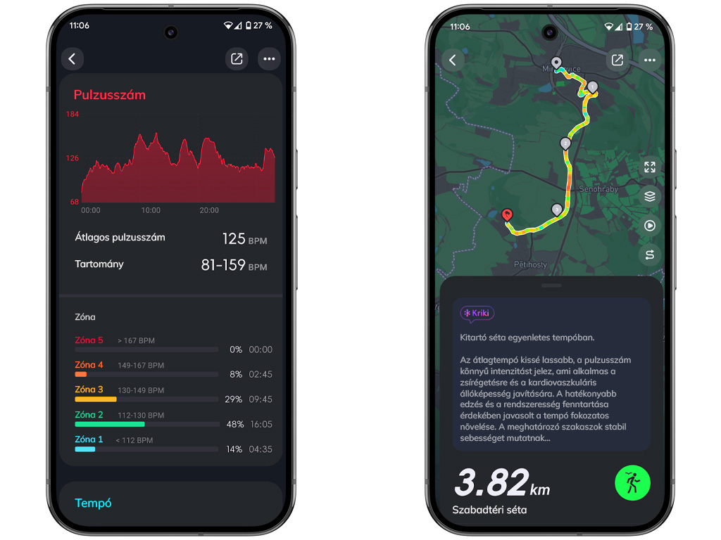 Útvonalrögzítés a Madvell Elori 2 beépített multi-band GPS-ével