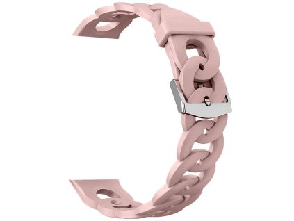 2371 silikonovy reminek bloom ruzova lilie 22mm