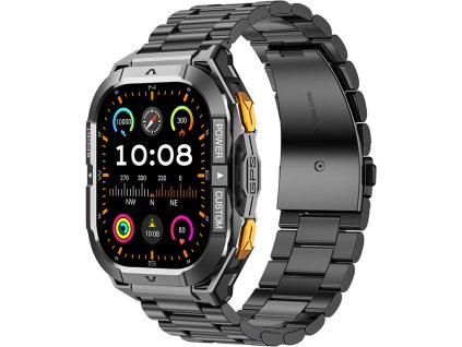 Madvell Frontier 3 GPS-szel, fekete, fém szíjjal + szilikon szíj