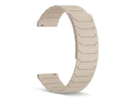 Mágneses szilikon szíj bézs 22mm