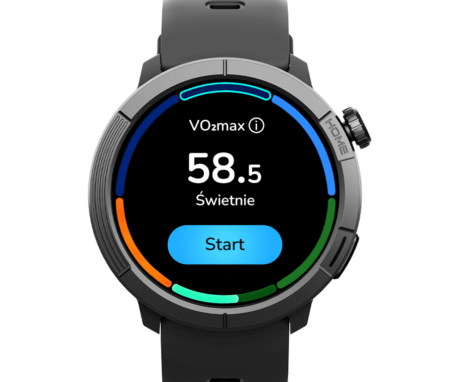 Tętno, HRV, SpO₂ i wskaźniki treningowe w zegarku Madvell Active 3 Pro