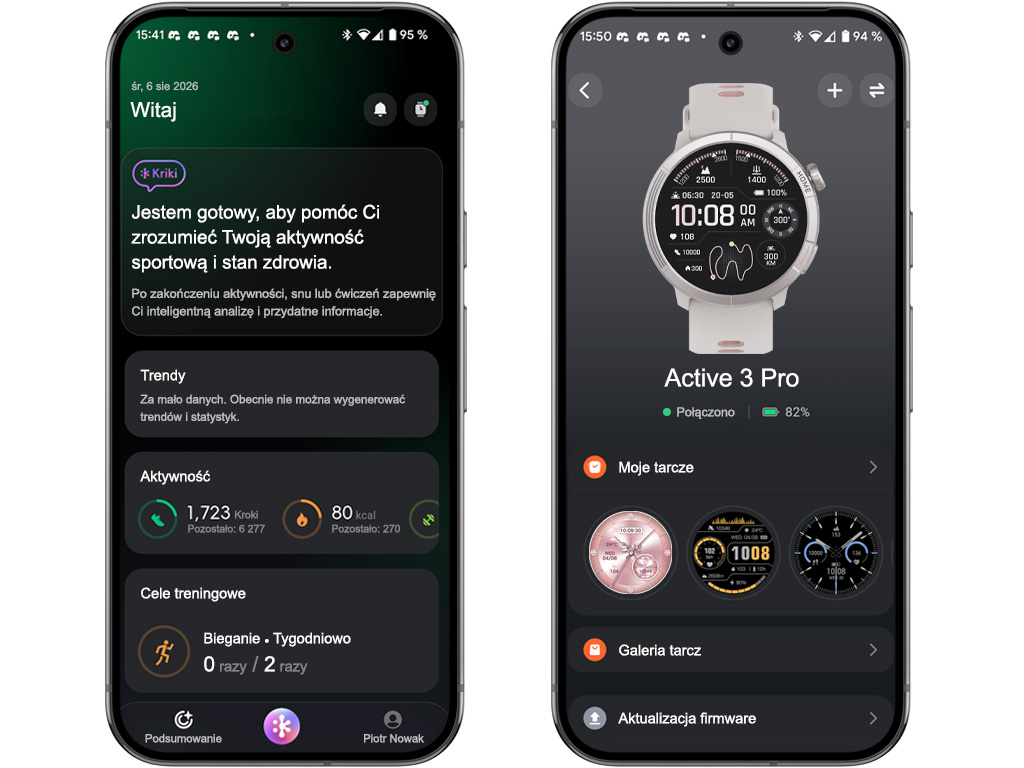 Aplikacja mobilna współpracująca z zegarkiem Madvell Active 3 Pro