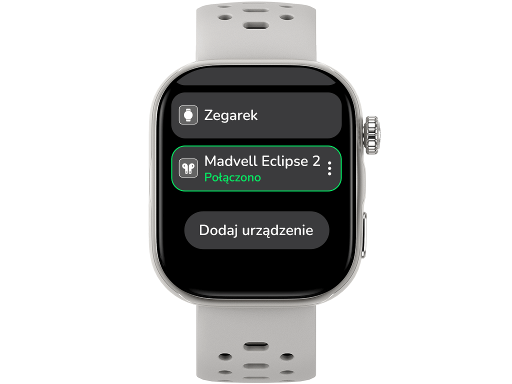 Odtwarzanie muzyki z pamięci zegarka Madvell Pulsar 3 Pro