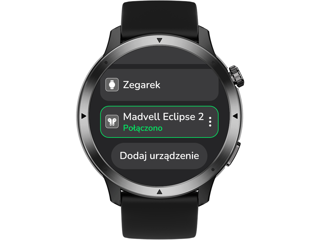 Odtwarzanie muzyki z pamięci zegarka Madvell Talon 3 Pro