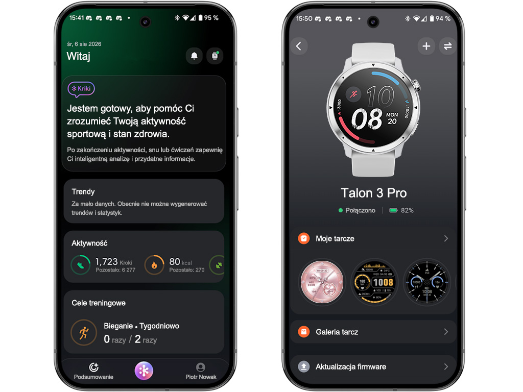 Aplikacja mobilna współpracująca z zegarkiem Madvell Talon 3 Pro