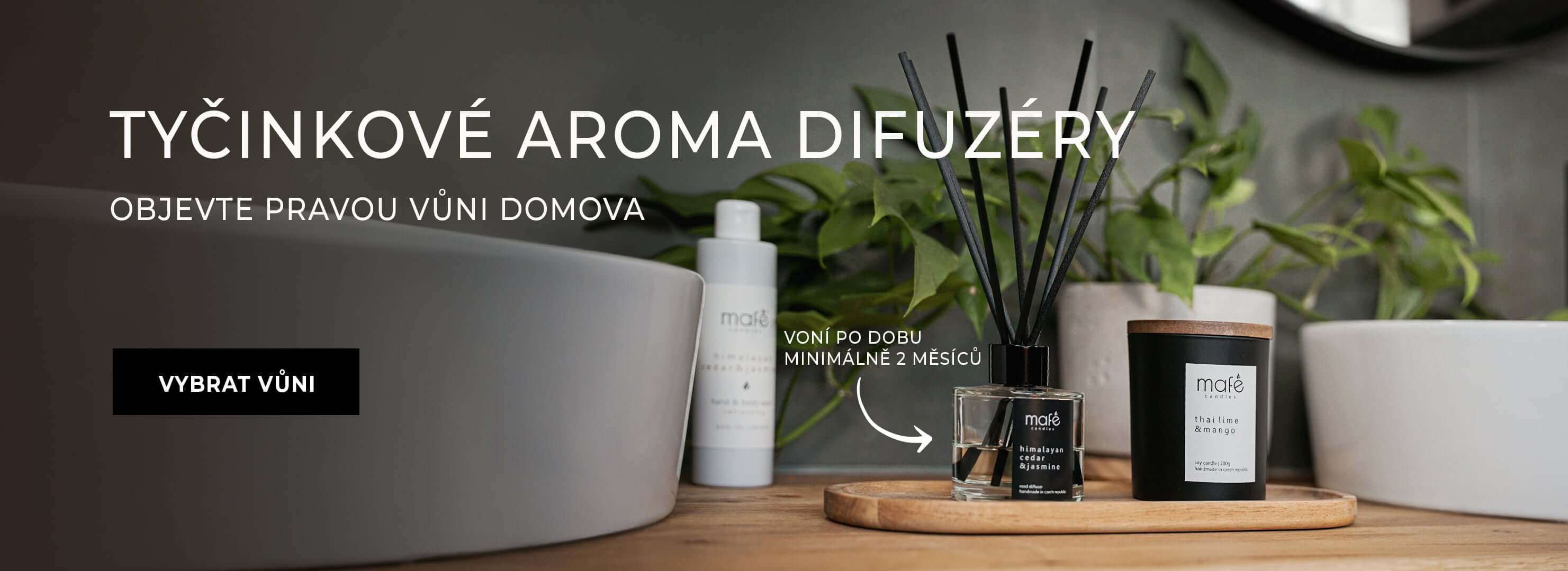 Vůně domova s tyčinkovými aroma difuzéry