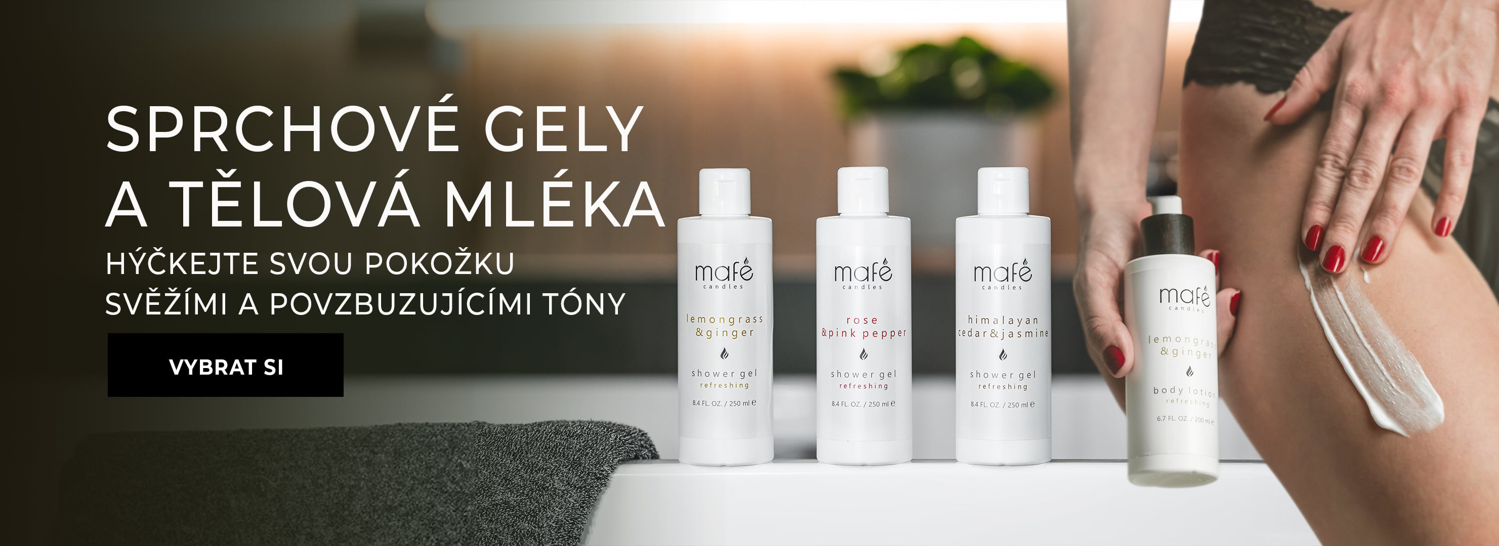 Tělová mléka Mafe candles v nejlepších vůních