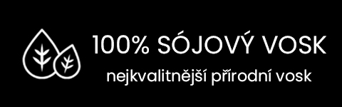 100% Sójový vosk bez GMO ve vonných svíčkách Mafe candles